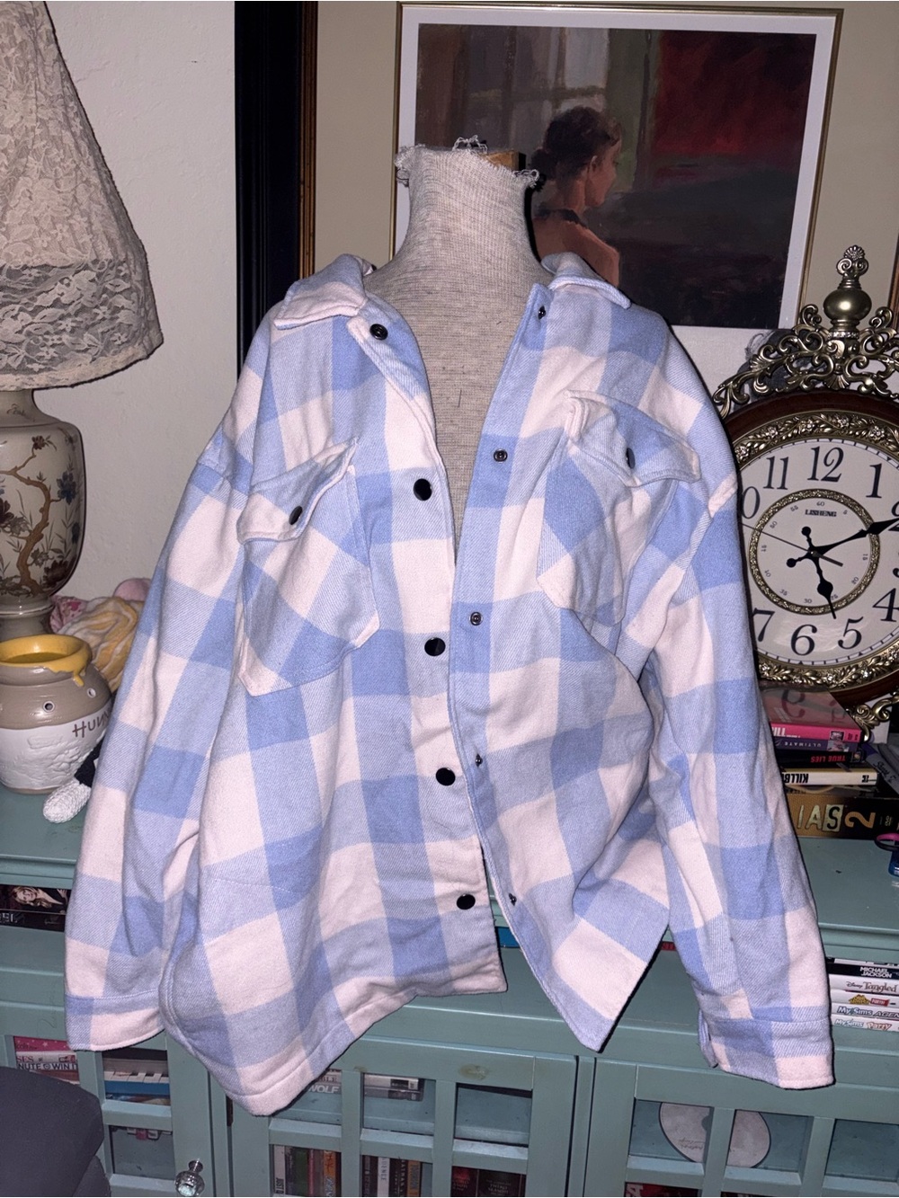 Plaid Checkered Women’s Shacket Flannel